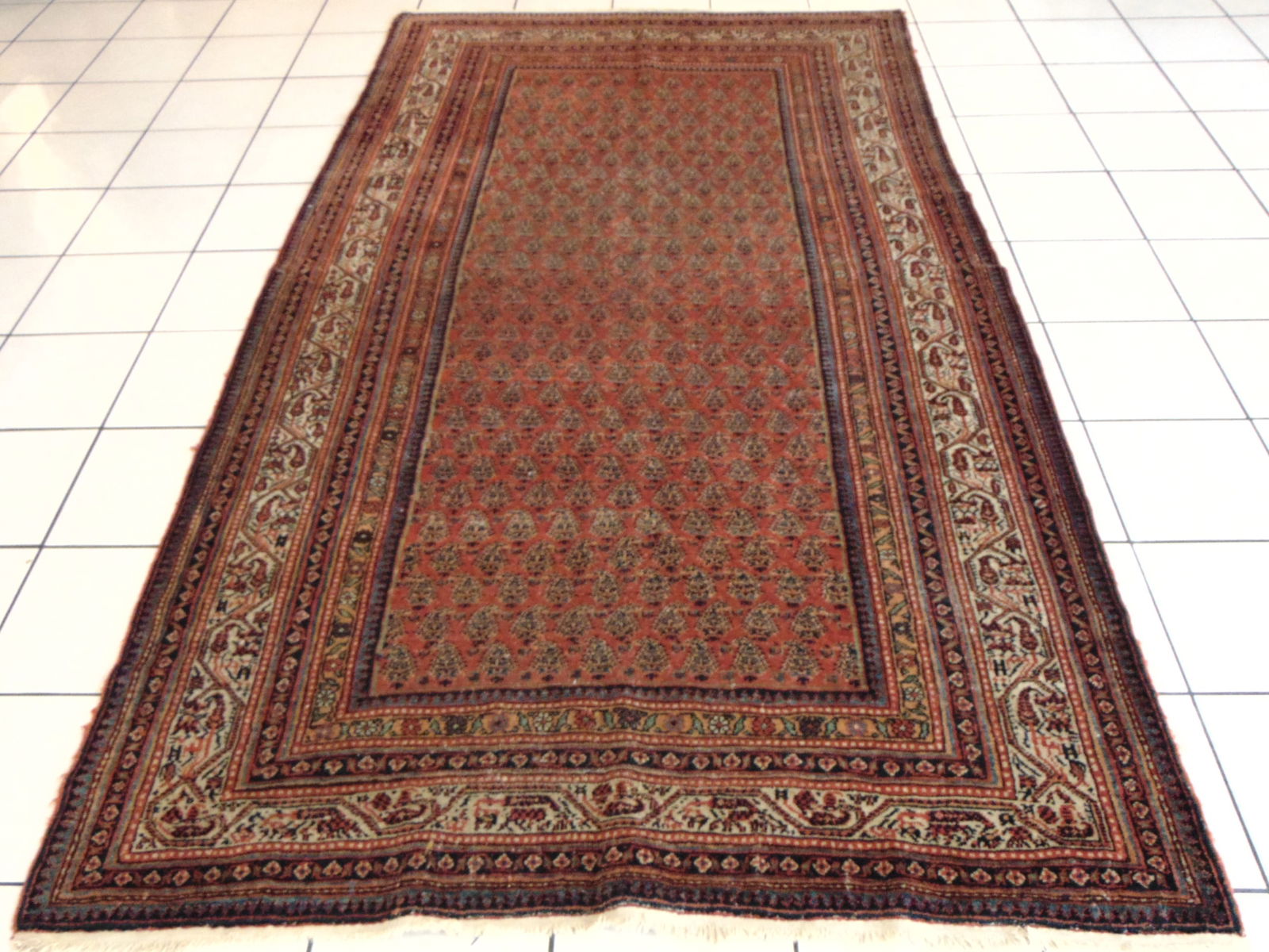 Vintage Estate Antique Handmade Middle Eastern Seraband Rug (1 of 6)