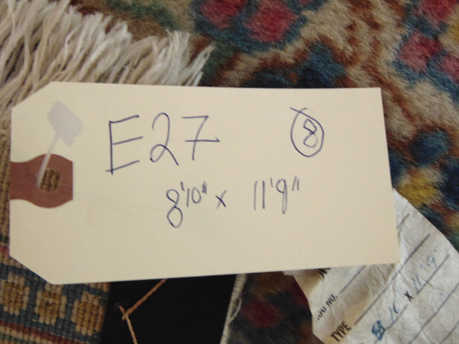 Vintage Estate Decorative Handmade Middle Eastern Rug - 7