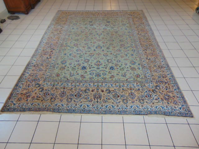 Vintage Estate Handmade Middle Eastern Kashan Rug (1 of 6)
