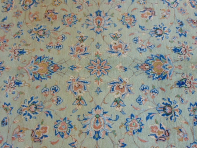 Vintage Estate Handmade Middle Eastern Kashan Rug - 3