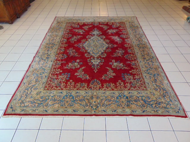 Vintage Estate Handmade Middle Eastern Kerman Rug (1 of 6)