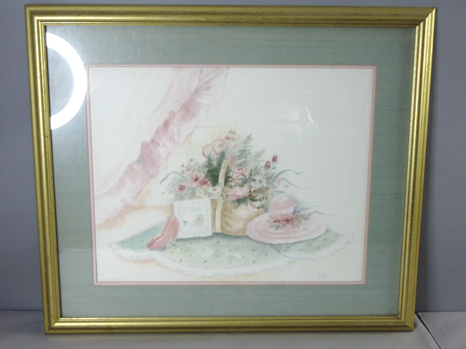 Vintage Limited Edition Artist Signed Mary Bertrand Floral Litho 'In Autumn' (1 of 7)