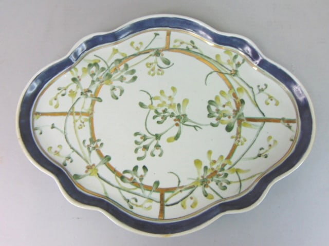 Decorative Porcelain Floral Trinket Jewelry Tray: THIS DECORATIVE PORCELAIN FLORALTRINKET JEWELRY TRAY MEASURES 15" LONG BY 11 1/2" WIDE. WOULD MAKE A GREAT GIFT FOR THAT SOMEONE SPECIAL. IF ANY QUESTIONS, PLEASE ASK. BE SURE TO CHECK OUT OUR OTHER I