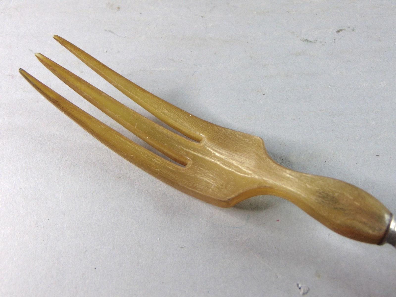 Antique Large Serving Spoon & Fork Set - 9