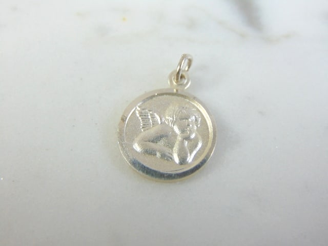 Vintage Estate Sterling Silver Cupid Charm (1 of 3)