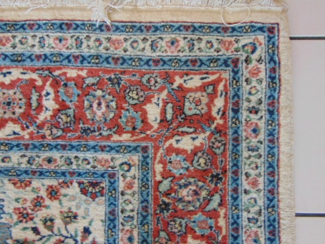 Vintage Estate Decorative Handmade Middle Eastern Kashan Rug - 4