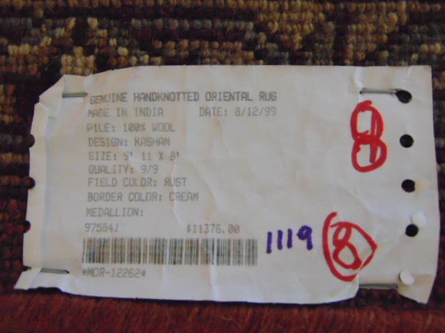 Vintage Estate Decorative Handmade Middle Eastern Rug - 5