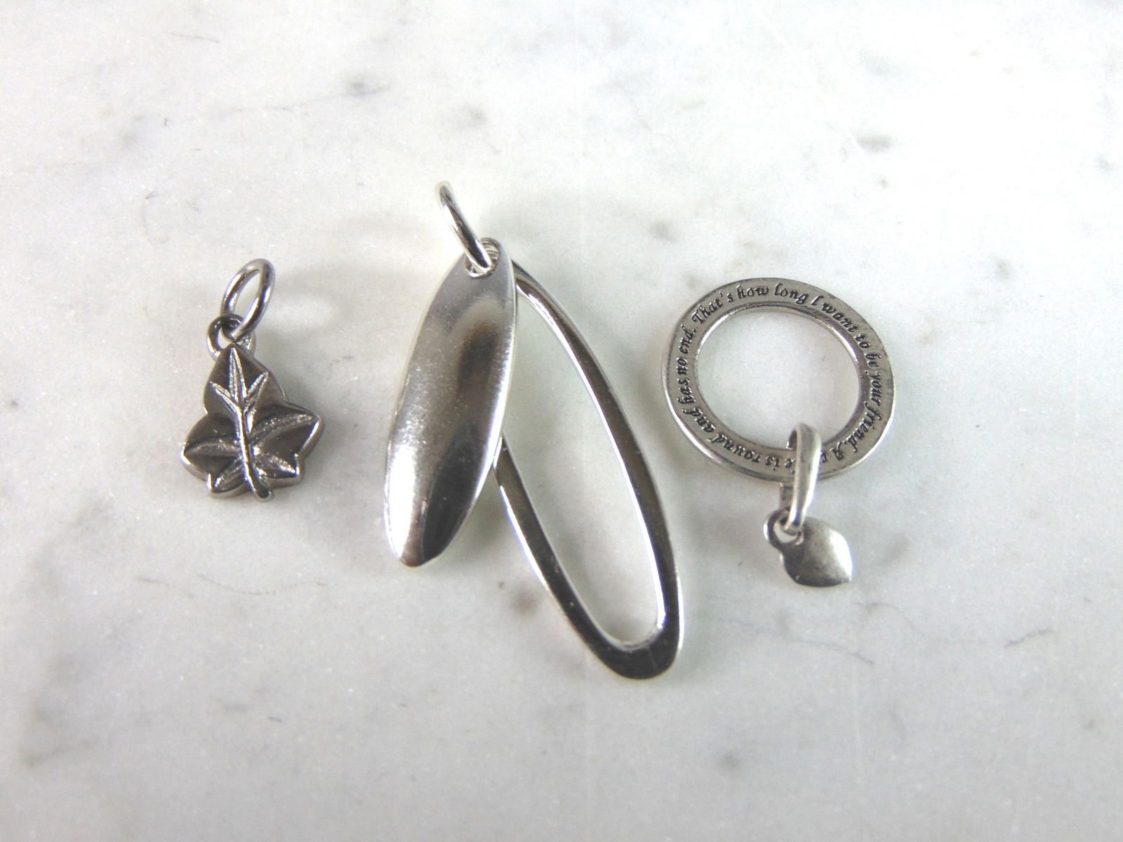 3 Vintage Womens .925 Sterling Silver Charms (1 of 3)