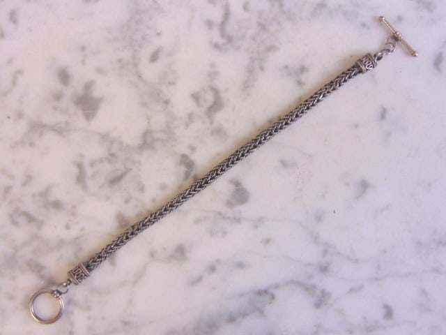Womens Vintage Estate Sterling Silver Bracelet (1 of 3)