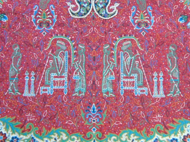 Decorative Handmade Middle Eastern Table Top Tapestry - 4