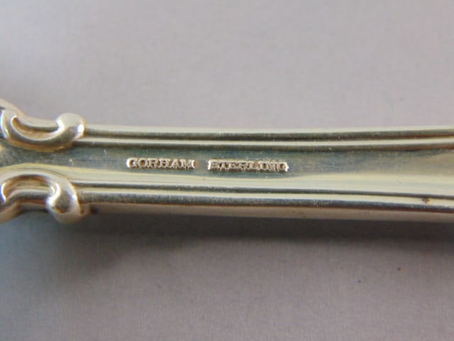 Gorham Sterling Silver Chantilly Monogram Flatware 78Pc - 5