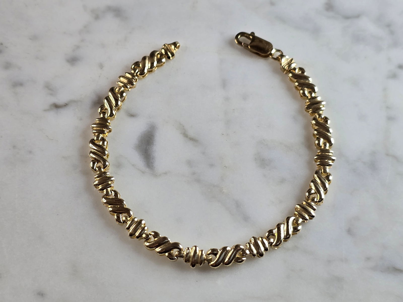 Womens Vintage Estate 14K Yellow Gold Bracelet (1 of 4)