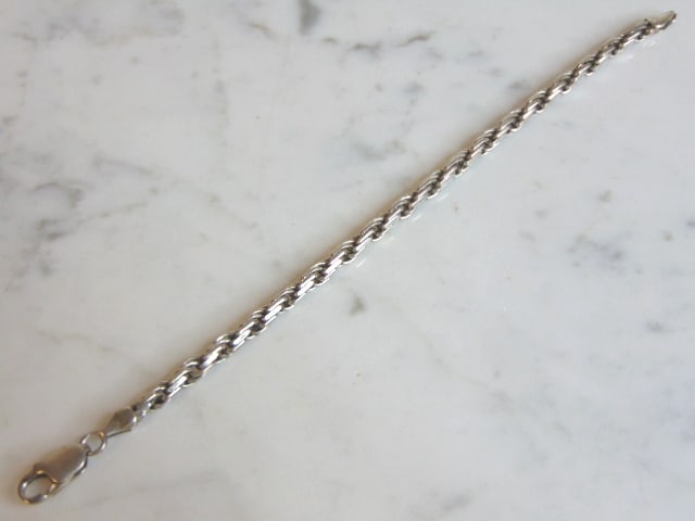 Womens Vintage Estate Sterling Silver Bracelet (1 of 4)