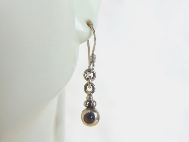 Womens Vintage Estate Sterling Silver Dangle Earrings (1 of 3)