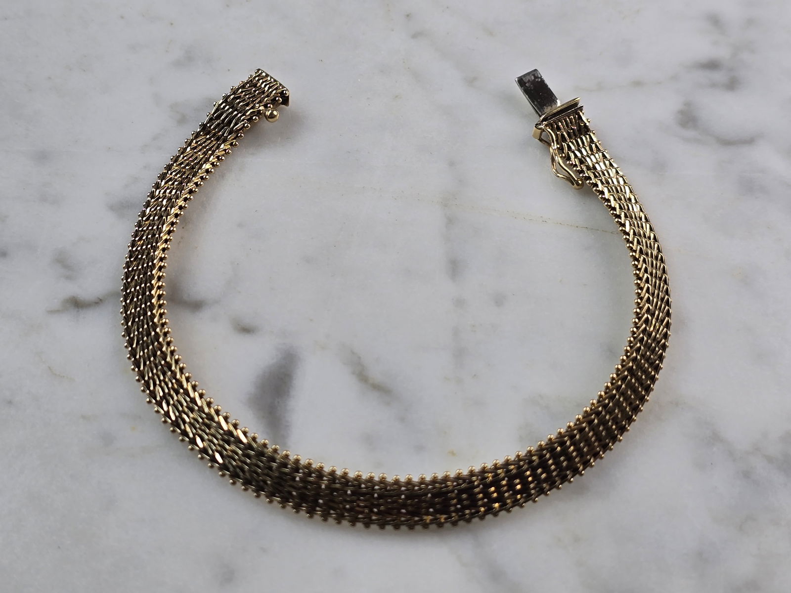 Womens Vintage Estate 14K Yellow Gold Bracelet (1 of 5)