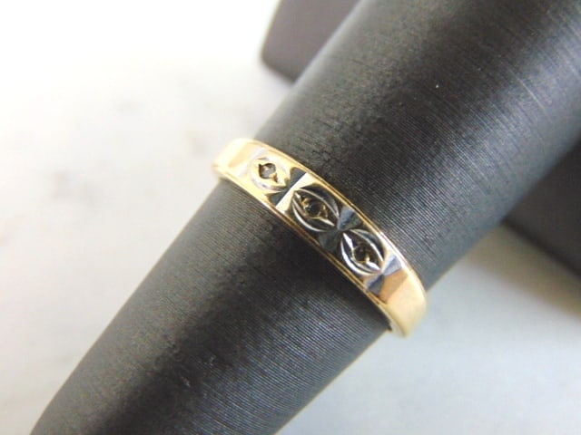 Womens Vintage Estate 14k Yellow Gold Modernist Ring (1 of 5)