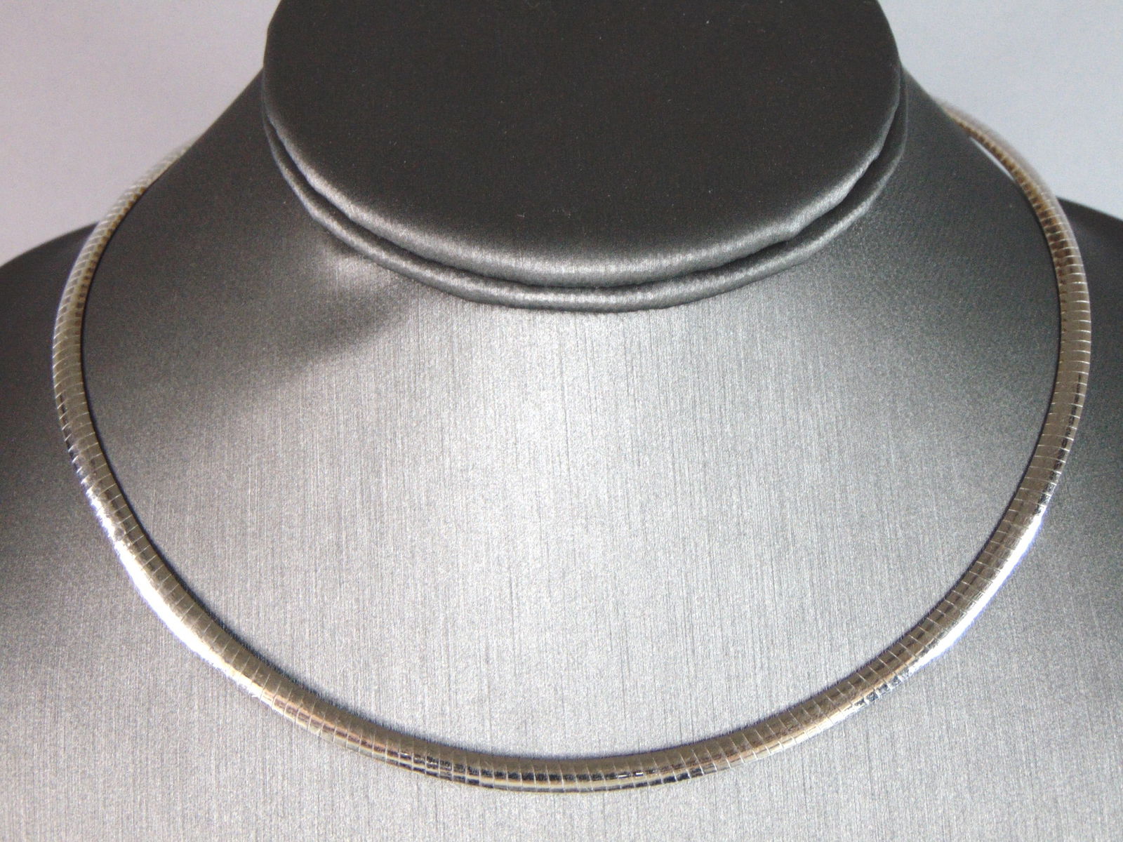 Womens Vintage Estate 14K White & Yellow Gold Reversible Necklace (1 of 4)