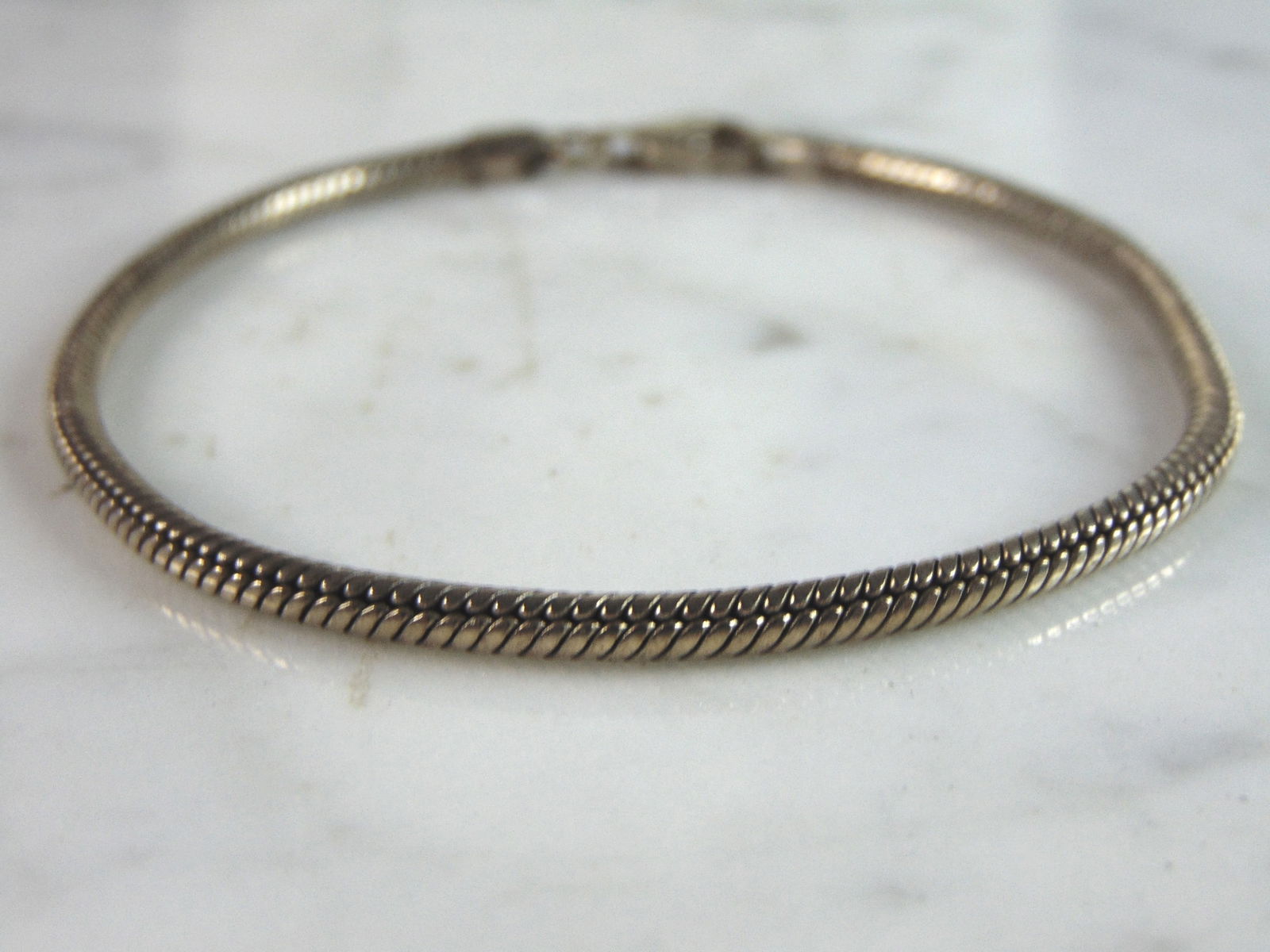Womens Vintage Estate Sterling Silver Modernist Bracelet (1 of 4)