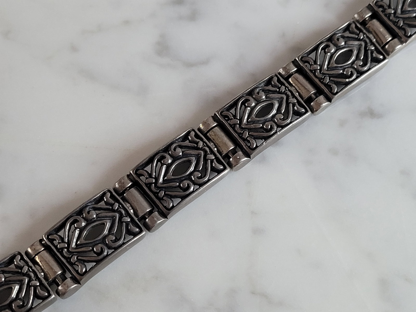 Womens Vintage Estate .925 Sterling Silver Bracelet (1 of 4)