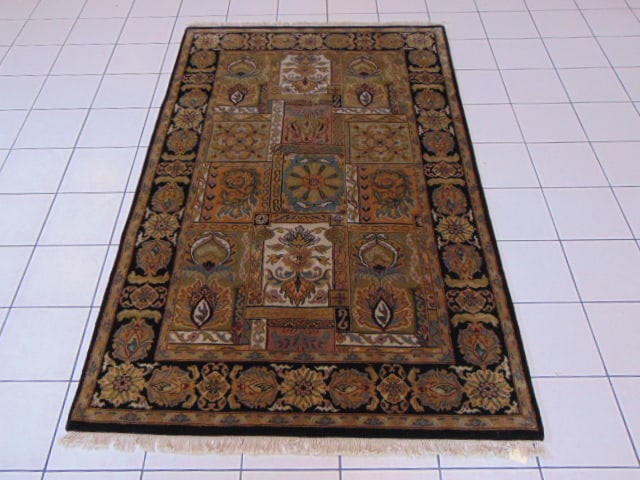 Vintage Estate Handmade Oushak Rug: A BEAUTIFUL VINTAGE ESTATE HANDMADE HAND KNOTTED OUSHAK RUG THAT MEASURES 5' BY 8' 2" . RUG IS MADE FROM 100% WOOL. APPRAISED $5000