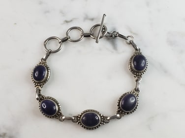 Womens Vintage Estate Sterling Silver Modernist Bracelet