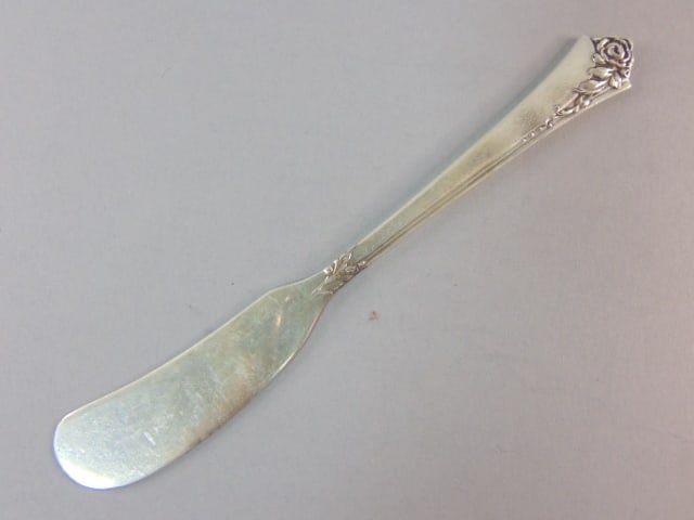 Heirloom Sterling Silver Damask Rose Flatware Set 179Pc - 6
