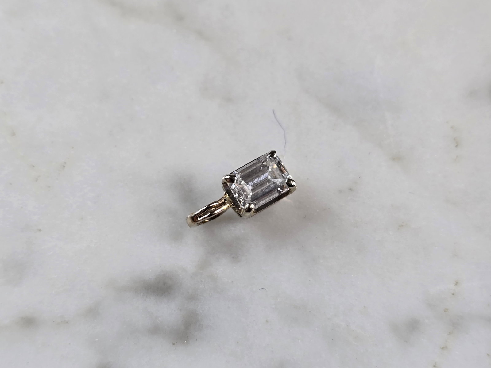 Womens Vintage Estate 14K Gold Diamond Pendant (1 of 3)