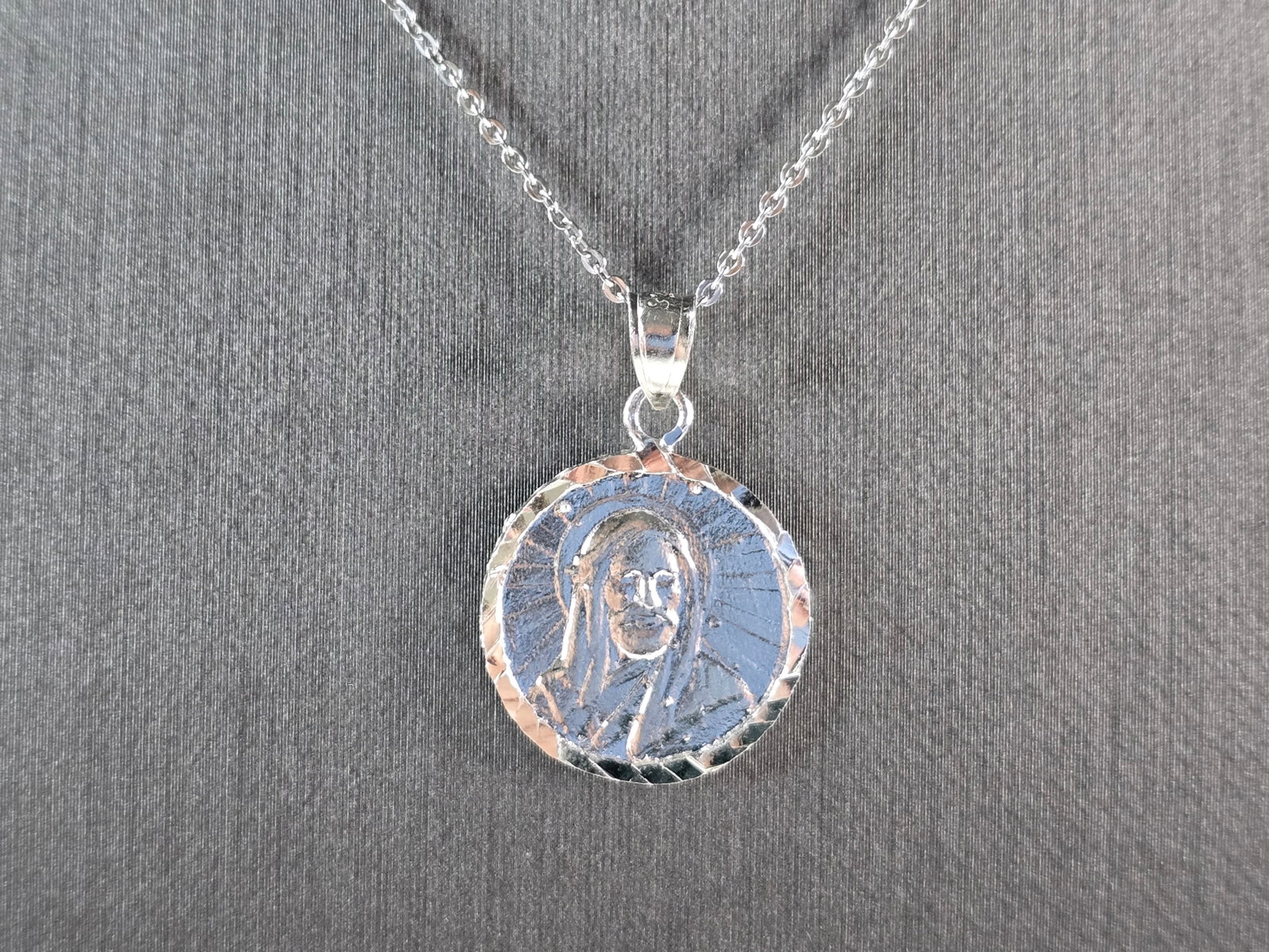 Sterling Silver Religious Muslim Islam Imam Ali Pendant Necklace (1 of 4)