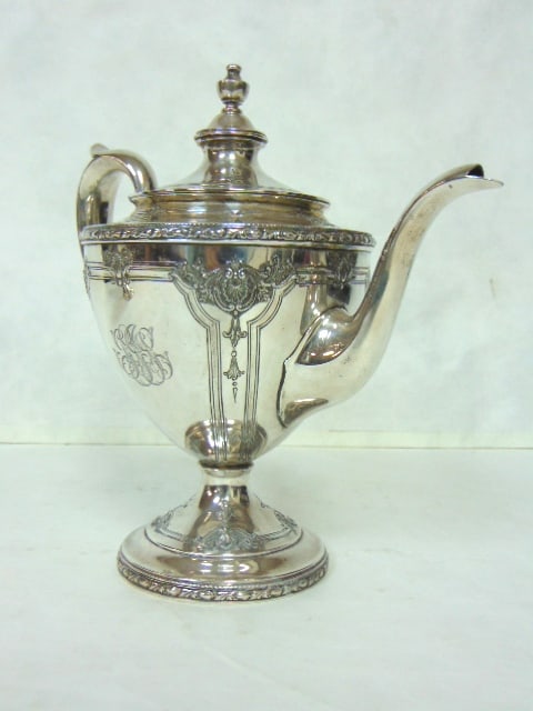ANTIQUE WATSON STERLING SILVER TEA POT - 2