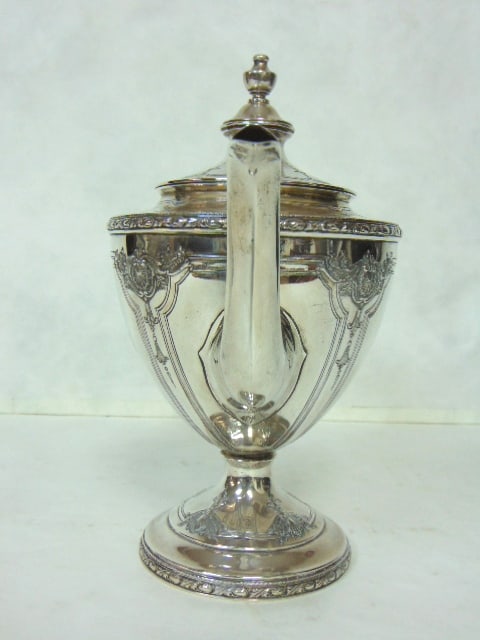 ANTIQUE WATSON STERLING SILVER TEA POT - 3