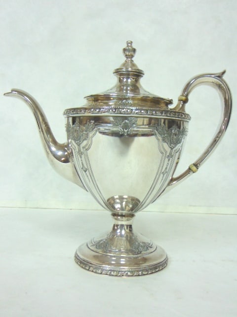 ANTIQUE WATSON STERLING SILVER TEA POT - 4