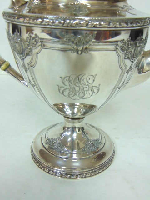 ANTIQUE WATSON STERLING SILVER TEA POT - 6