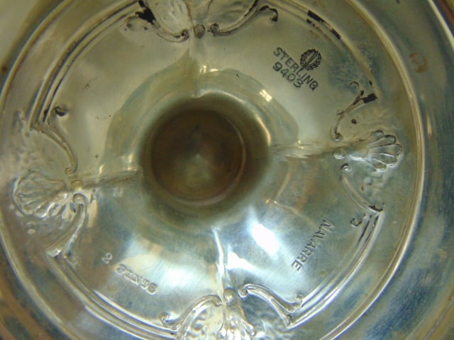 ANTIQUE WATSON STERLING SILVER TEA POT - 9