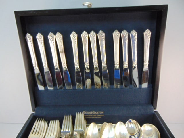 Heirloom Sterling Silver Damask Rose Flatware Set 179Pc - 3