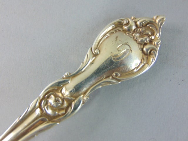 Vintage Lunt Sterling Silver Alexandria Flatware Set - 7