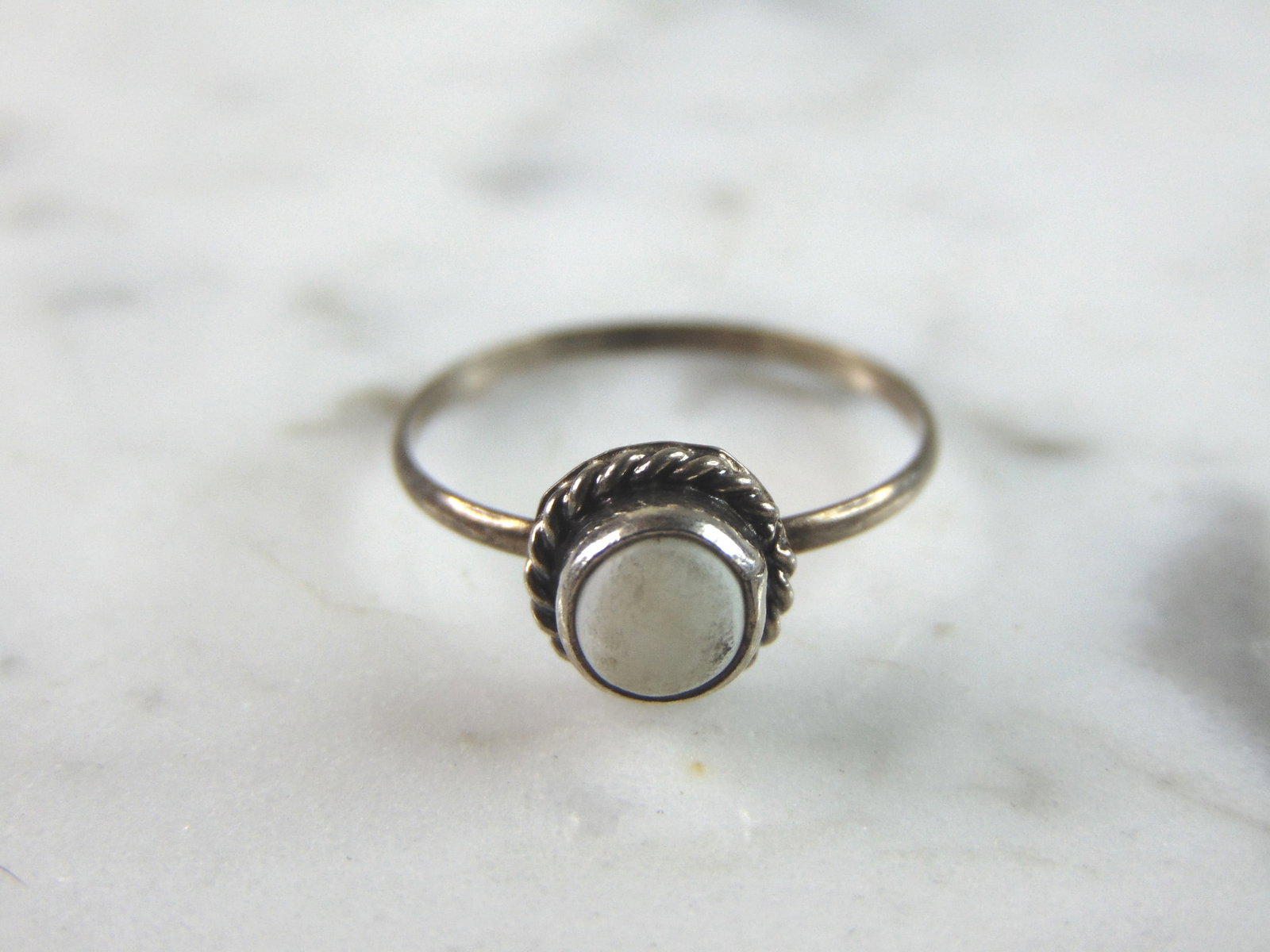 Womens Sterling Silver Modernist Ring - 2