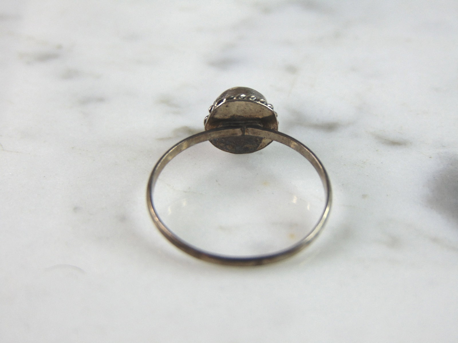 Womens Sterling Silver Modernist Ring - 3