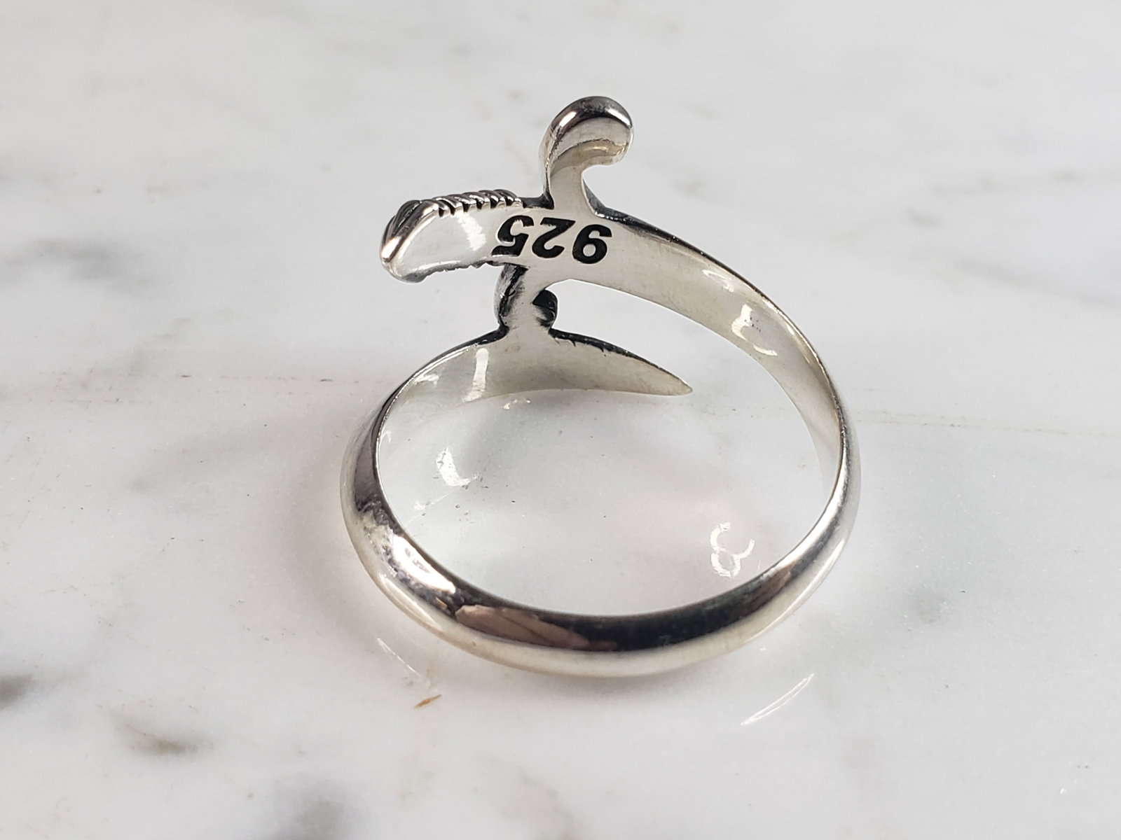 Mens Sterling Silver Arthurs Sword Ring - 3