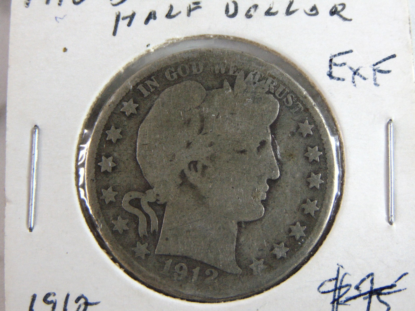 1912 Barber Half Dollar Coin - 2