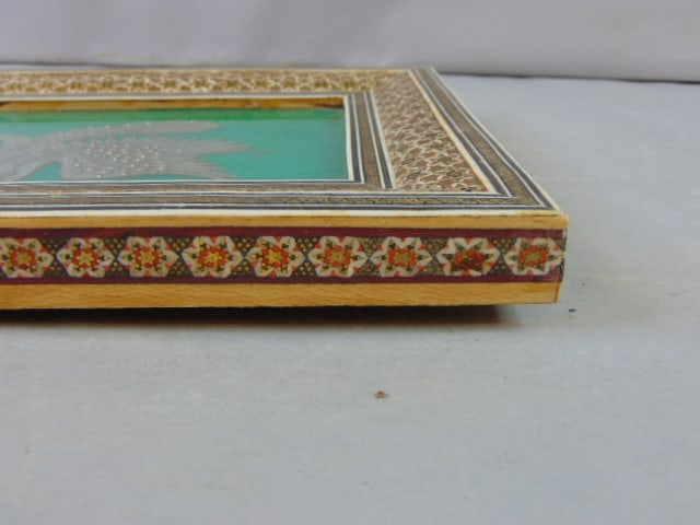 Etched Copper Eagle w/ Khatam Inlaid Frame - 5