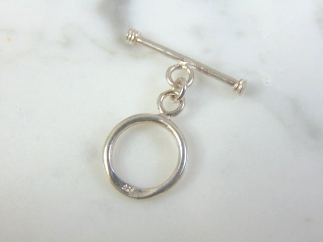 Vintage Estate Sterling Silver Lapel T-Bar - 2