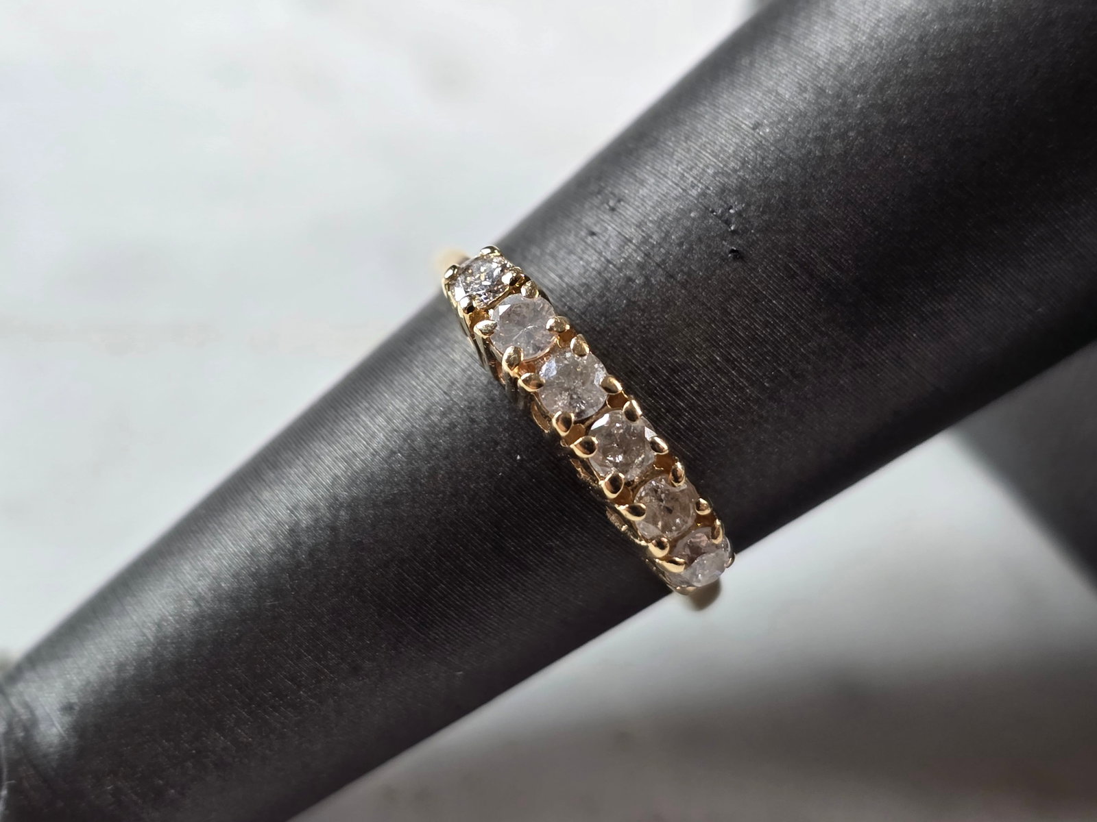 Womens Vintage Estate 14K Yellow Gold Diamond Ring (1 of 5)