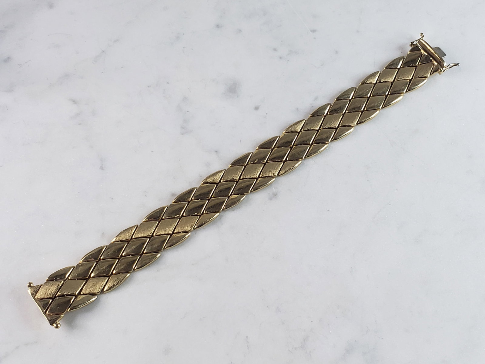 Womens Elegant Vintage Estate 14K Yellow Gold Bracelet (1 of 5)