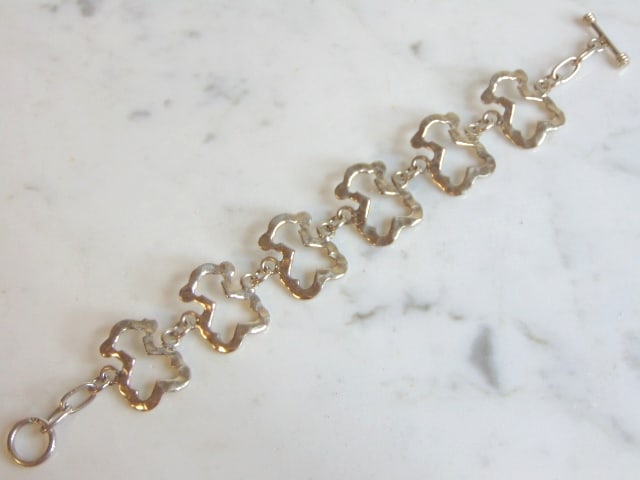 Womens Vintage Sterling Silver Modernist Bracelet: A LOVELY VINTAGE ESTATE STERLING SILVER MODERNIST BRACELET. BRACELET MEASURES 7" LONG BY 7/8" WIDE AND WEIGHS 17.0g. THIS WOULD MAKE A LOVELY GIFT FOR THAT SOMEONE SPECIAL. ANY QUESTIONS, PLEASE DON'T