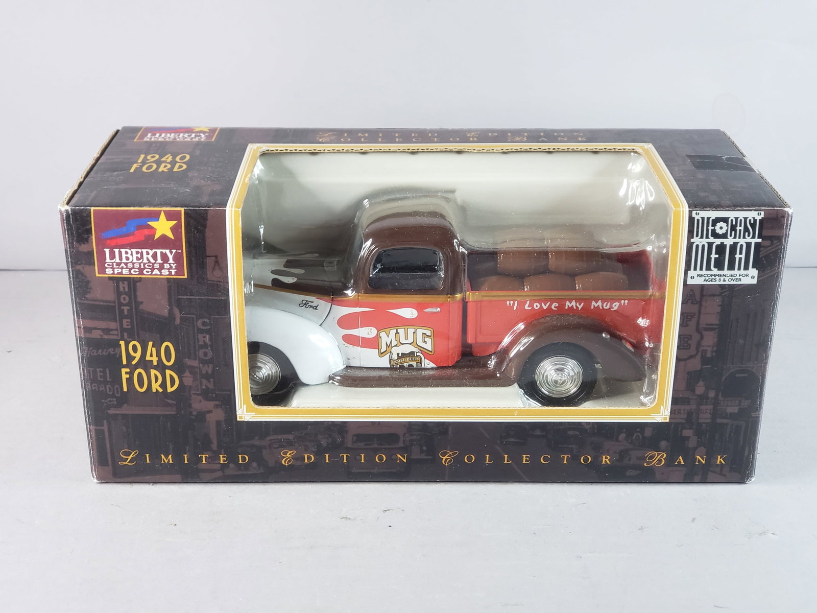 Vintage Limited Edition Collector 1940 Ford Mug Root Beer Die Cast Bank (1 of 6)