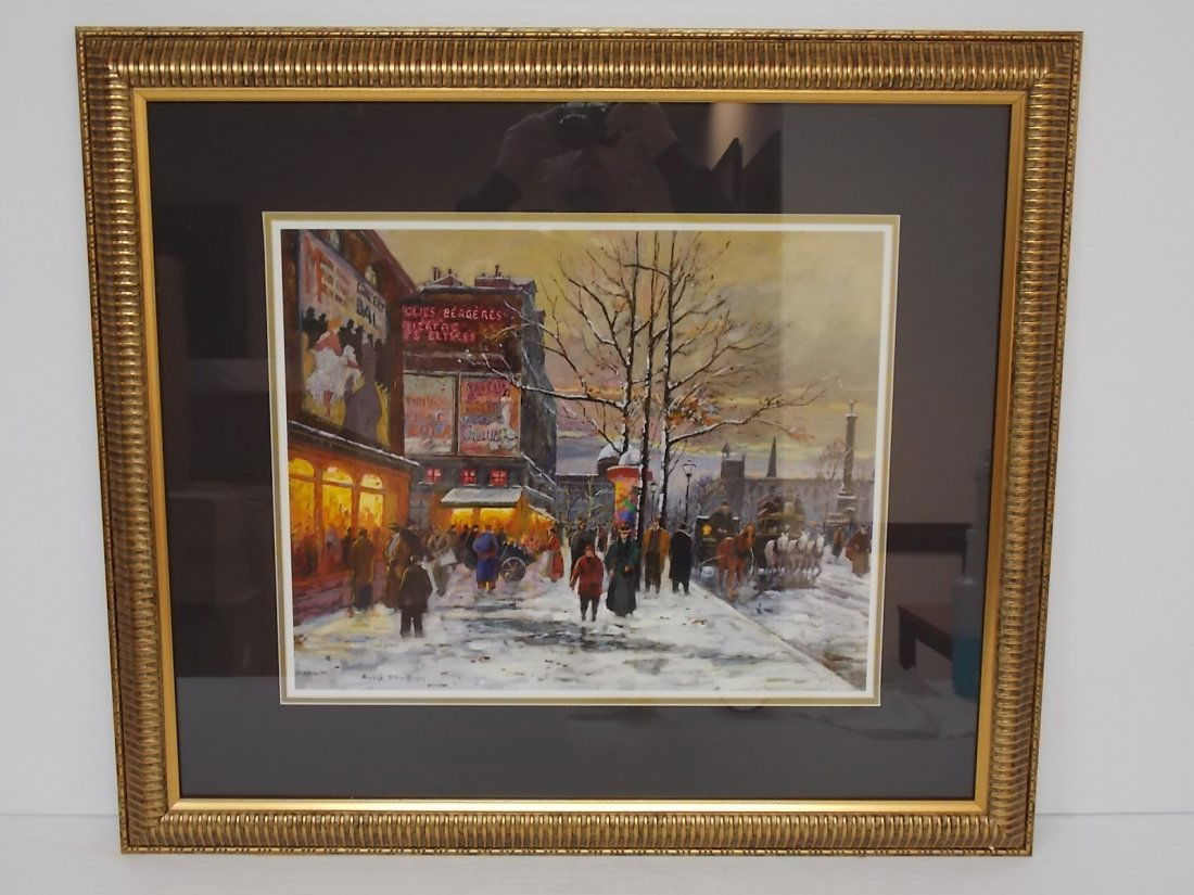 FRENCH ART DECO "WINTER EVENING" ANDRE D' AVIGNON Dec 20, 2014
