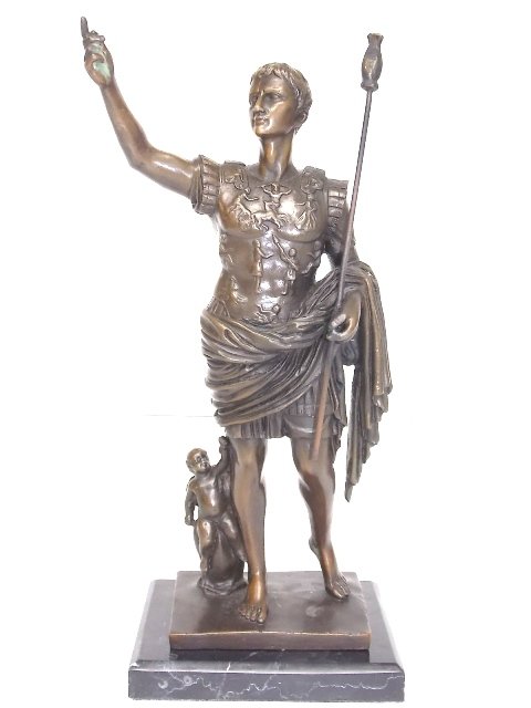 DECORATIVE BRONZE AUGERIES STATUE (1 of 5)