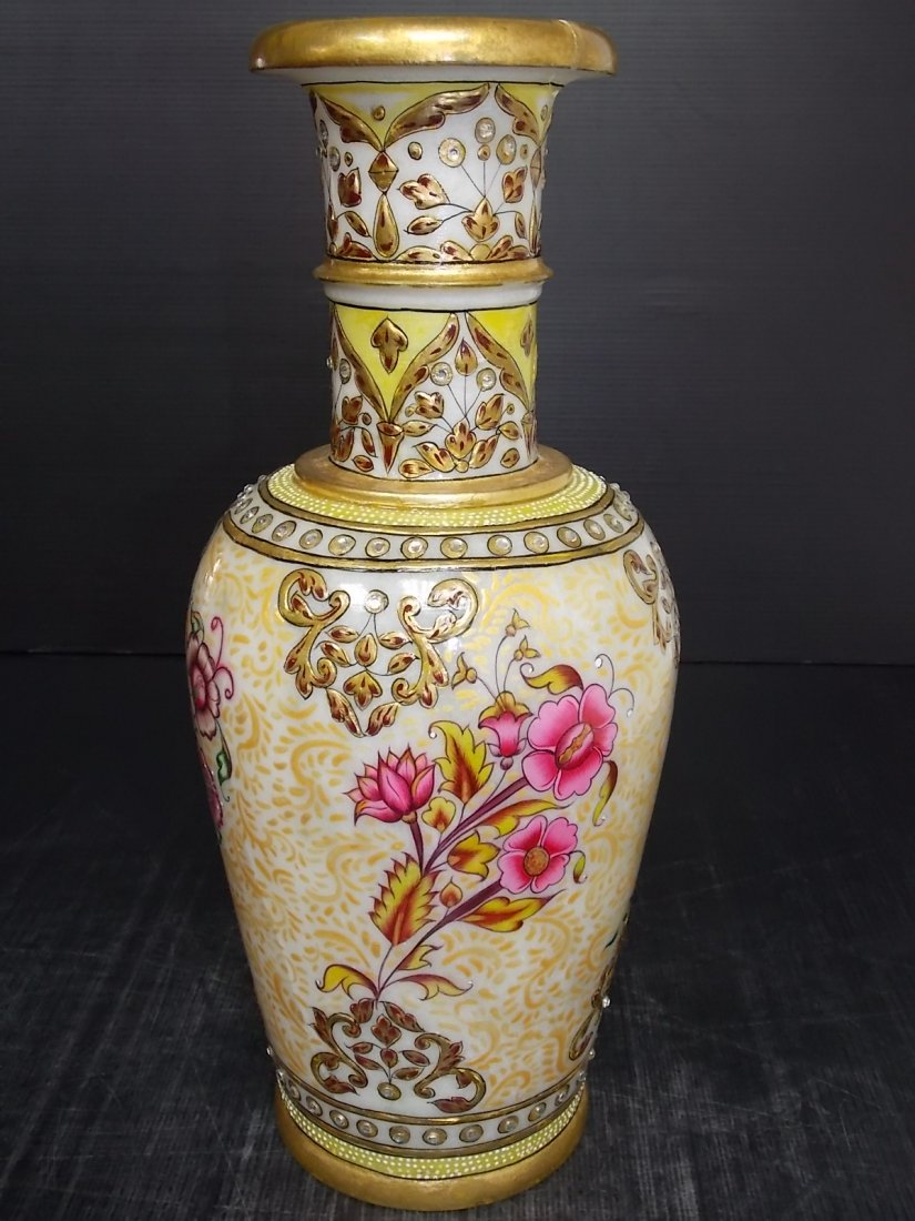 Decorative Hand Painted Natural Marble Vase (1 of 10)