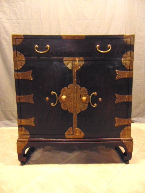VINTAGE ANTIQUE CHINESE ASIAN DANSU TANSU CHEST (1 of 10)