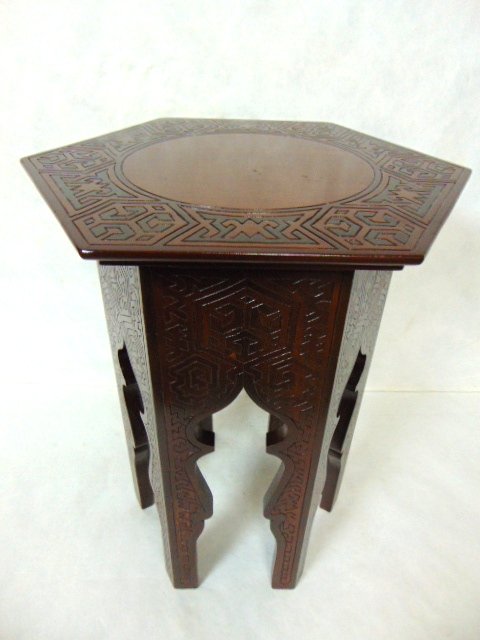VINTAGE HAND MADE TURKISH MOROCCAN SIDE TABLE (1 of 7)